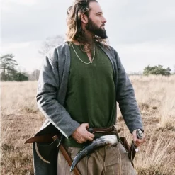 Leonardo Carbone Viking Tunic Hans, Green 11 Leonardo Carbone Viking Tunic Hans, Green -Viking Clothing Shop viking tunic hans green 3