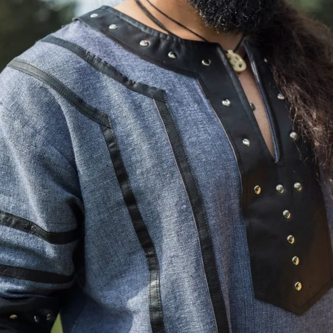 Leonardo Carbone Viking Tunic Rollo, Blue-grey 6 Leonardo Carbone Viking Tunic Rollo, Blue-grey - Image 4