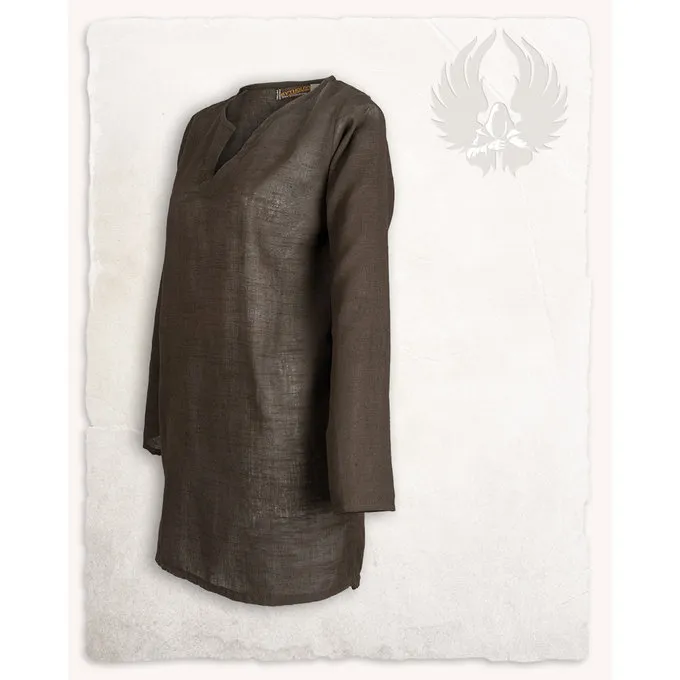 Mytholon Viking Tunic Tronde Linen, Brown 4 Mytholon Viking Tunic Tronde Linen, Brown - Image 2