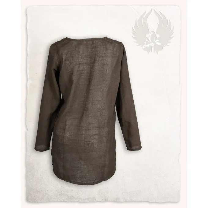 Mytholon Viking Tunic Tronde Linen, Brown 5 Mytholon Viking Tunic Tronde Linen, Brown - Image 3