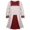 Viking Tunic Viborg, Natural-red 2 Viking Tunic Viborg, Natural-red -Viking Clothing Shop viking tunic viborg natural red