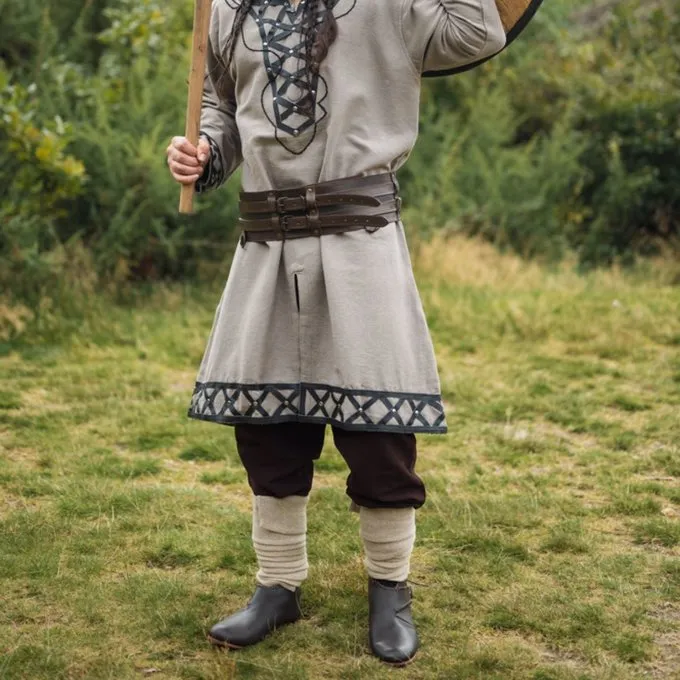 Leonardo Carbone Viking Winingas Herringbone Motif Halfdan, Natural 7 Leonardo Carbone Viking Winingas Herringbone Motif Halfdan, Natural - Image 5