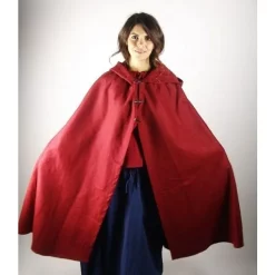 Leonardo Carbone Wool Cloak Felis, Black -Viking Clothing Shop wool cloak felis black 1